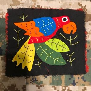 *NEW Kuna Indian Art- Molas from San Blas Islands, Panama (parrot)
